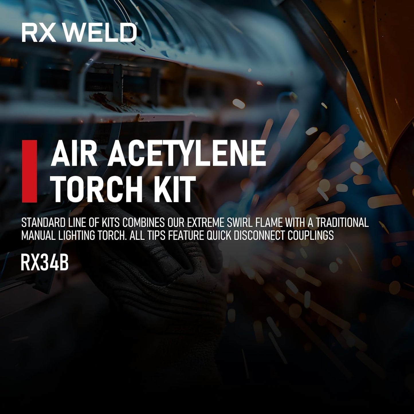RX WELD Air Acetylene Torch Kit Fuel Gas kit Professional Series