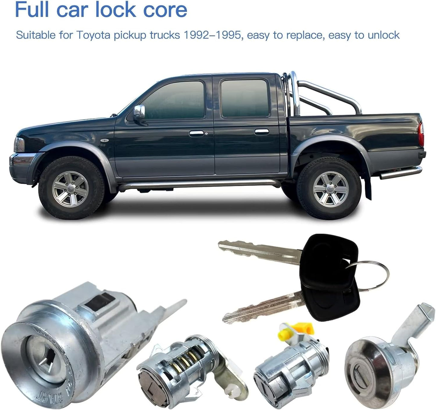 6905860041 D2191608 Ignition Door Locks Gas Lock With 2 Keys Replacement for Toyota Pickup Truck 1992-1995 Car Lock