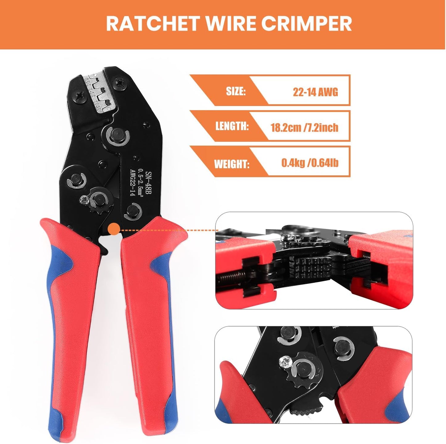 634PCS 50Kits DT Connector Kit, Crimping Tool for Deutsch Connectors, Terminal Removal Tool, 2 3 4 6 8 12 Pin Waterproof Automotive Electrical Wire Connector, Size 16 Stamped Contacts 14-18AWG