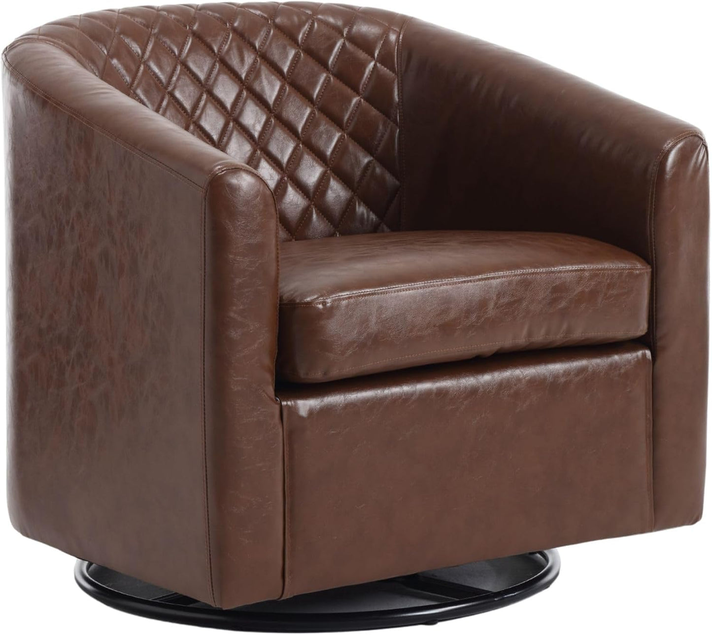 Swivel Rocker Accent Chair,Modern 360 Degree Swivel Barrel Chairs,Round Sherpa Cozy Sofa Chairs,Glide Back and Forth Armchair for Living Room,Bedroom,Office,Beige