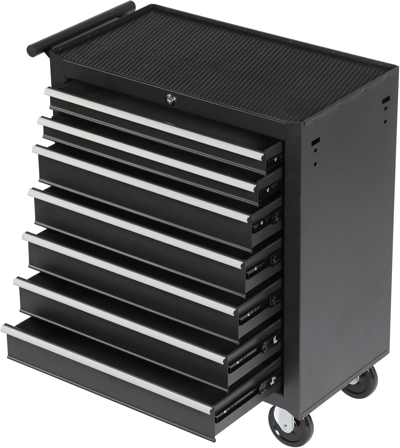 6-Drawer Rolling Tool Chest Cabinet, Large Capacity Metal Tool Box with Wheels and Locking, Roll Around Storage Organizer Tool Cart for Garage, Warehouse, Work Shop - Blue