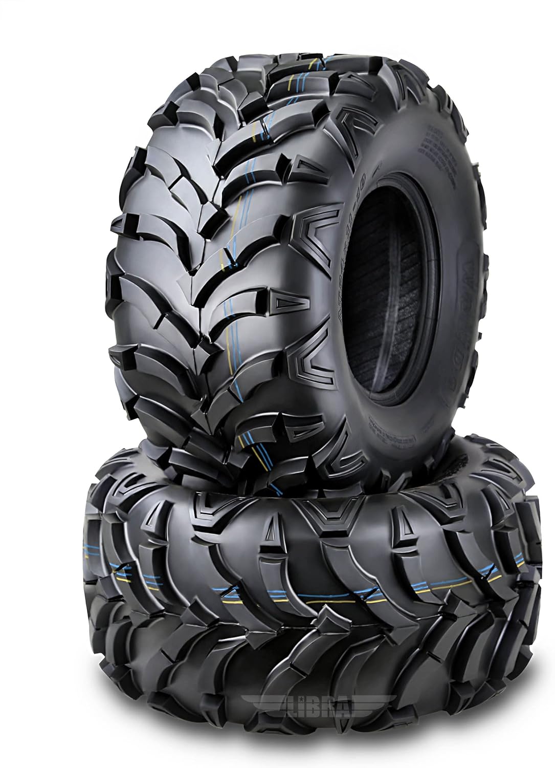 WANDA (Set 2) UTV ATV Tires 27x9-14 27x9x14 8-Ply Solid Mud 20mm tread