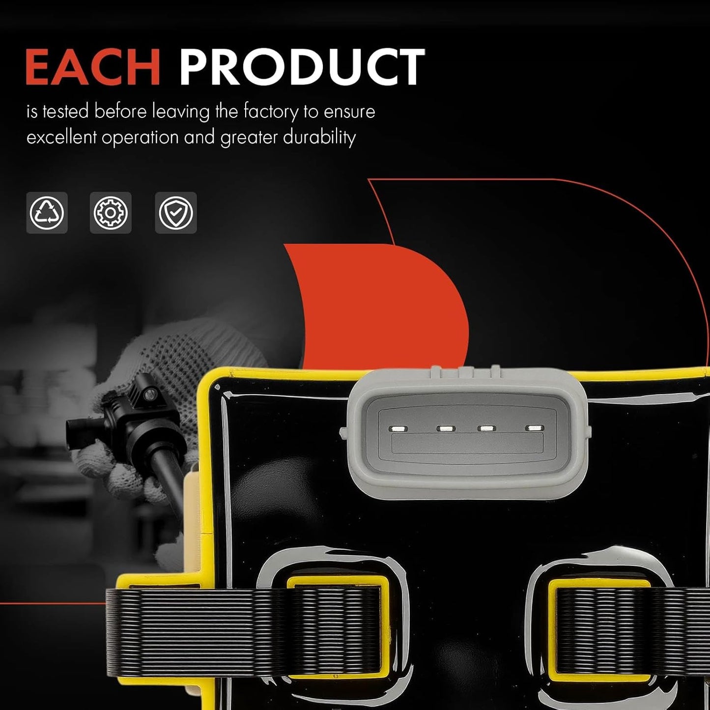 A-Premium Yellow Engine Ignition Coil Pack Compatible with Subaru Forester 2009-2010, Impreza 2011, 2.5L, Naturally Aspirated