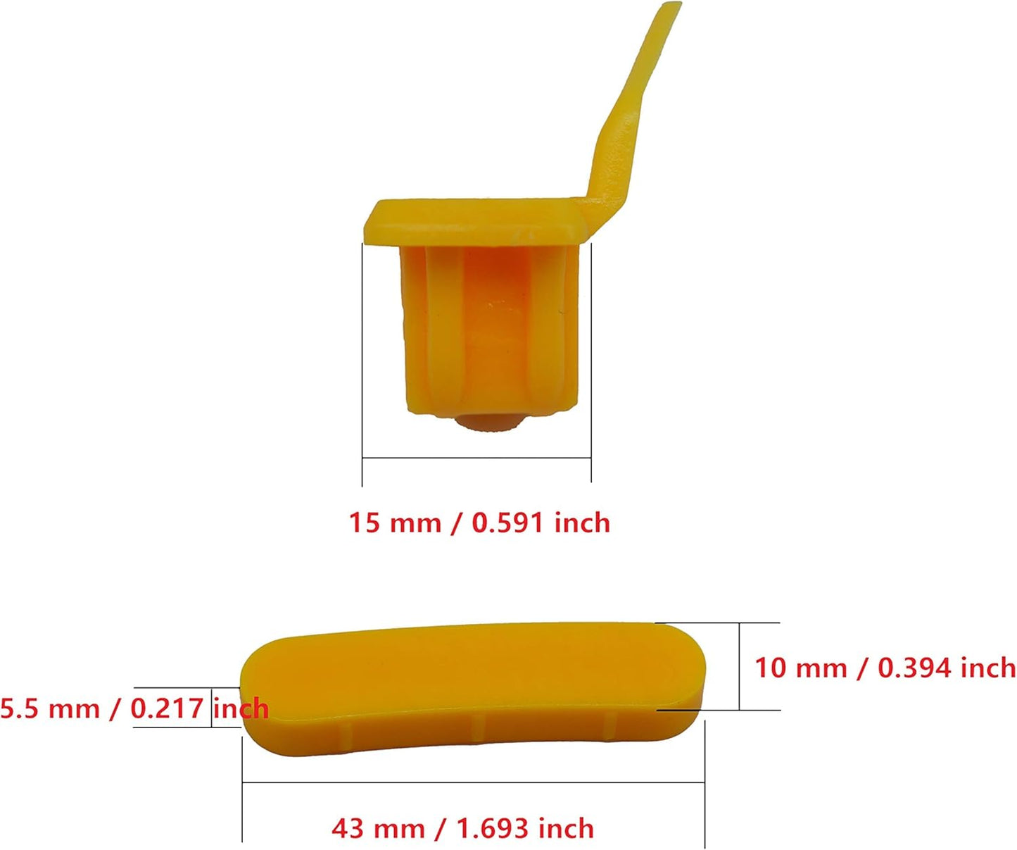 Tire Changer Plastic Insert, Tire Machine Guard, Wheel Rim Edge Protector for Mount Duck Head, Nylon Tyre Demount Fitting Head Part, 6 Front (Upper) + 6 Rear (Lower) Insert Kit/Pack, 5 Packs, 02YCL