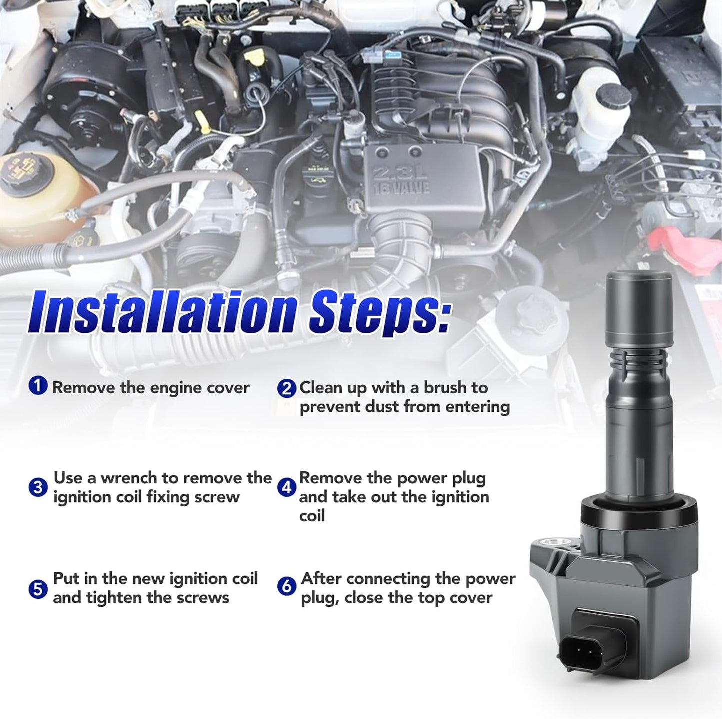 Set of 4 Coil Packs and Spark Plugs Fits for Honda Civic Acura ILX 2012 2013 2014 2015 1.8 Ignition Coils Spark Plugs Replaces UF672