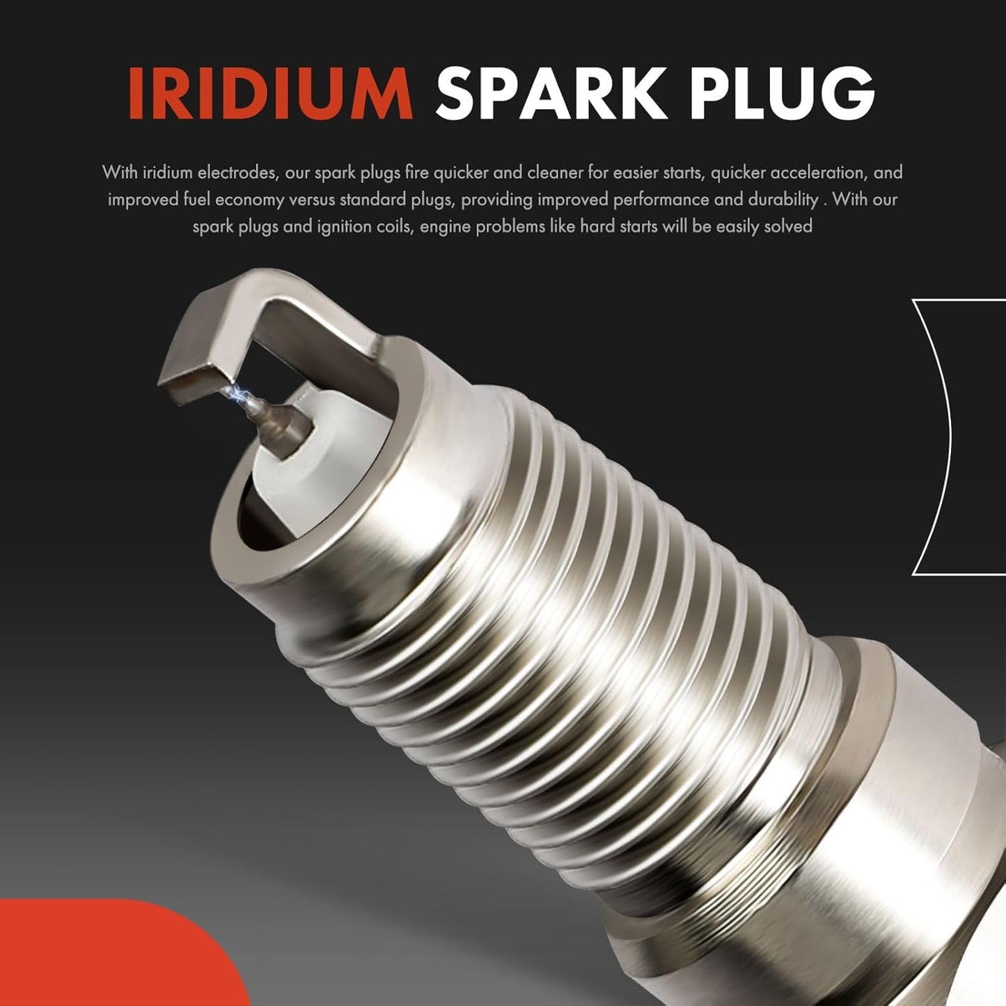 A-Premium 2 Ignition Coils with 2 Wire and 4 Iridium Spark Plugs Compatible with Mazda Protege 2001-2003, Protege5 2002-2003, 2.0L