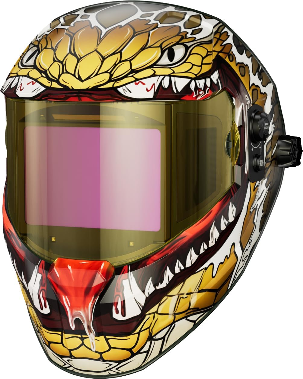 ANDELI 180°Panoramic Welding Helmet Auto Darkening 4.53"X3.23" with Side View, Welding Hood Solar/Rechargeable Battery Powered Welder Mask, Upgraded Optical Clarity True Color Wide Shade 4/5-9/9-13