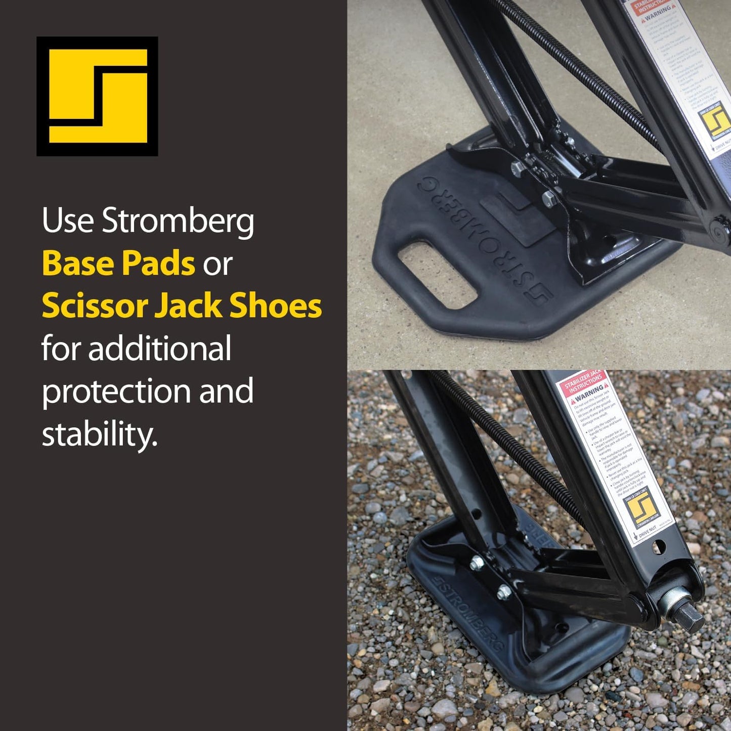 Stromberg Carlson JSC-24 Scissor Jack - 24" Scissor Stabilizer Jack for RV - Trailer Jack - Heavy Duty Scissor Jack Lifts and Levels 5000 lbs - 1 Pack Jack only