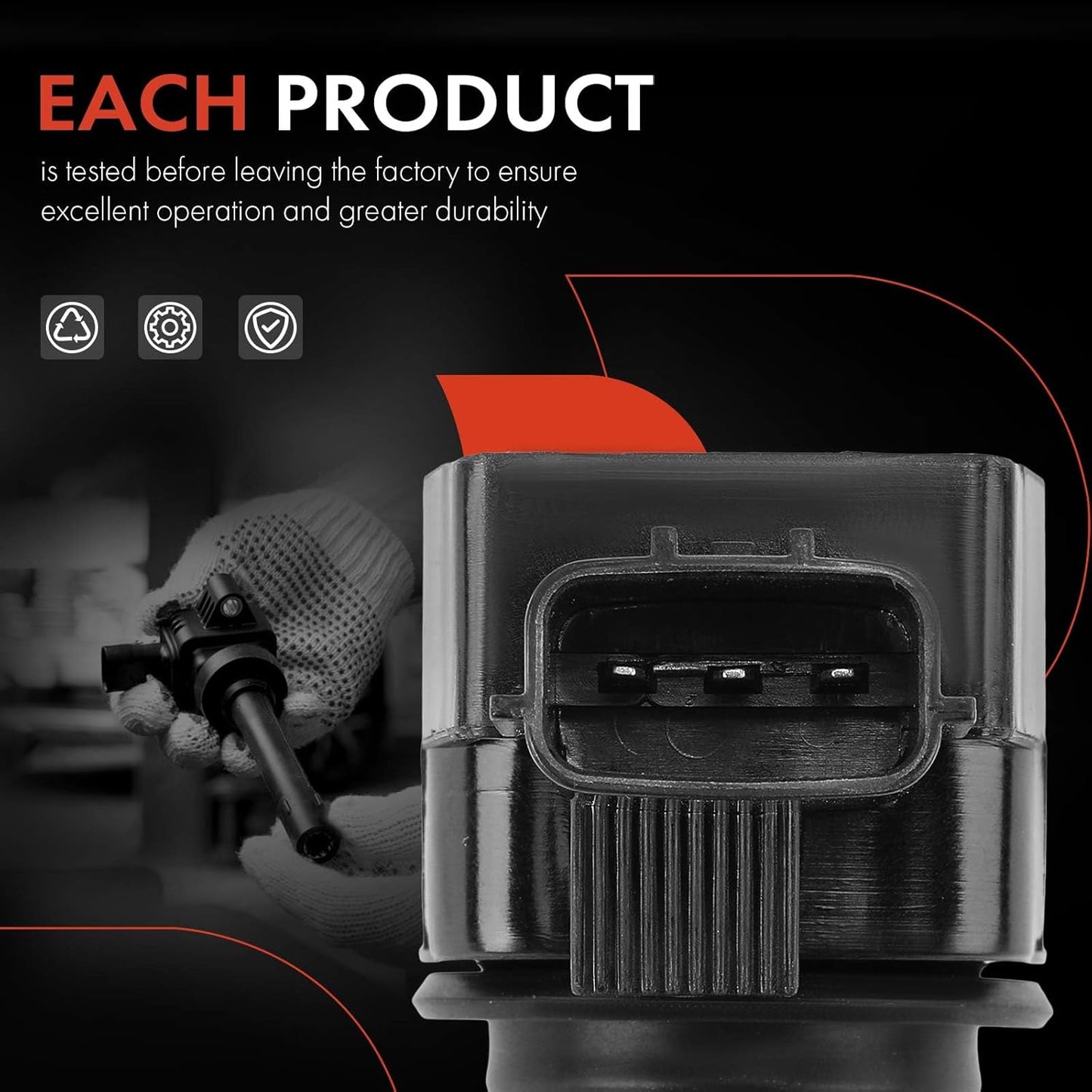 A-Premium Ignition coil Packs Compatible with Nissan Altima 2019-2021, Rogue 2021-2022, L4 2.5L, 4-PC Set