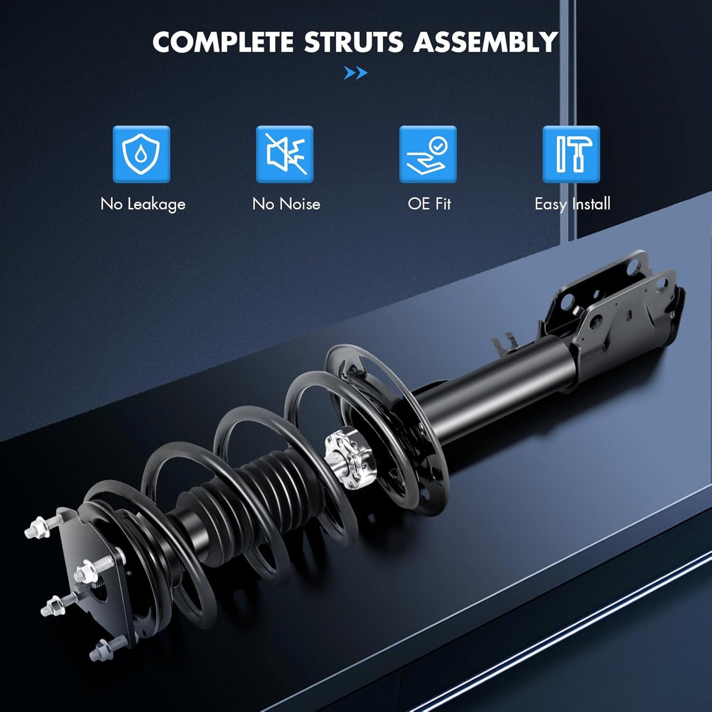 ASAPE 2PCS Front Complete Struts Assembly Coil Spring Fit for 2011 2012 2013 for Ford Explorer AWD Shock Absorber Replace OE 272621 272620