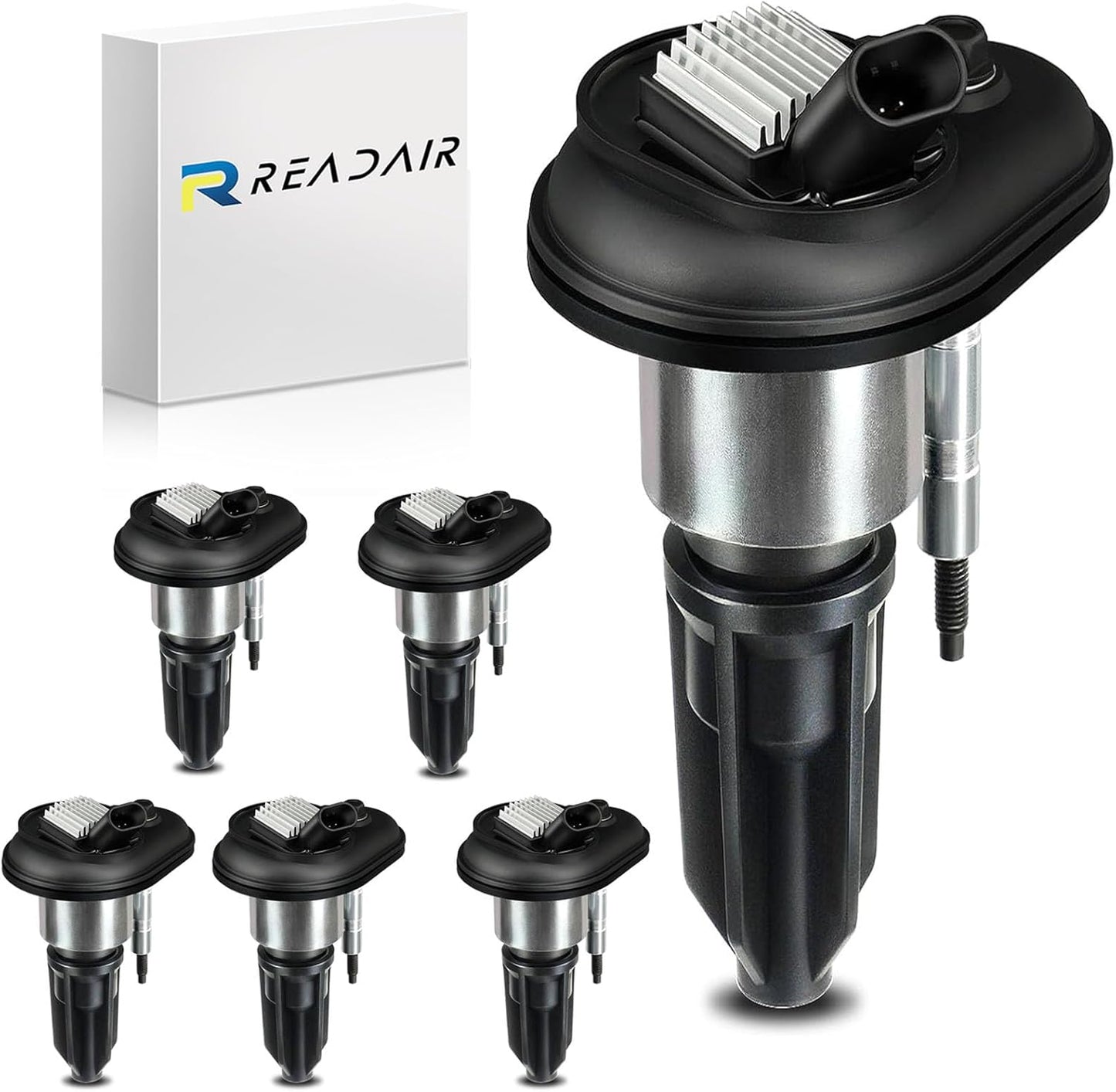 UF575 Ignition Coil & 1675 Double Iridium Spark Plug for Audi A3 A4 A5 A6 Q5 R8 TT RS4 RS5/Volkswagen Jetta Passat Beetle CC Golf GTI Replaces# C1627 07K905715F E1075