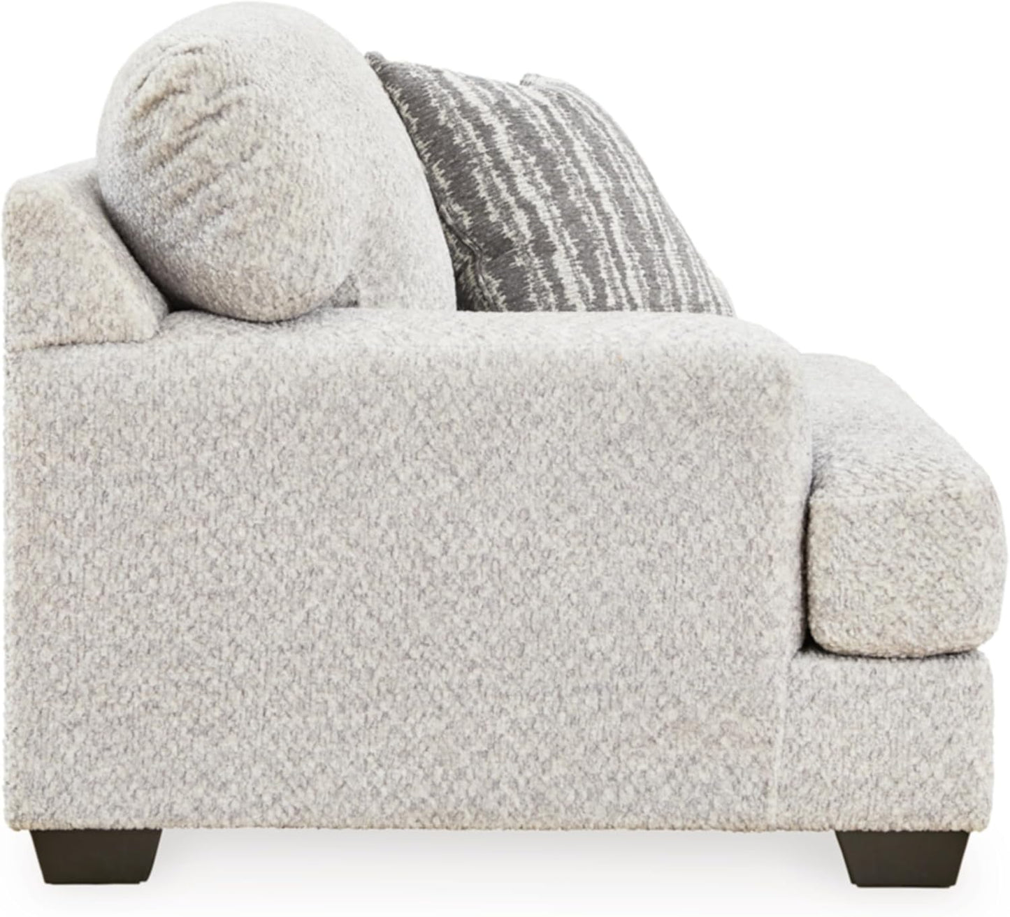 Signature Design by Ashley Brebryan Coastal Upholstered Oversized Chair with 1 Accent Pillow, Beige