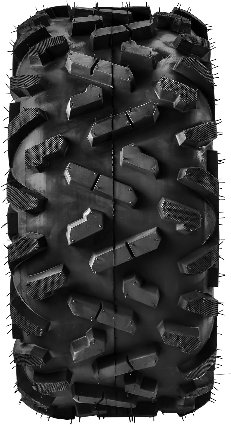 25x10-12 ATV UTV all-terrain Tires 6PR, 25x10x12 ATV Tires, for ATV, UTV, Go Kart, Mud, Sand, Golf Cart or Lawn Mower, 2 Pack Z-199-1