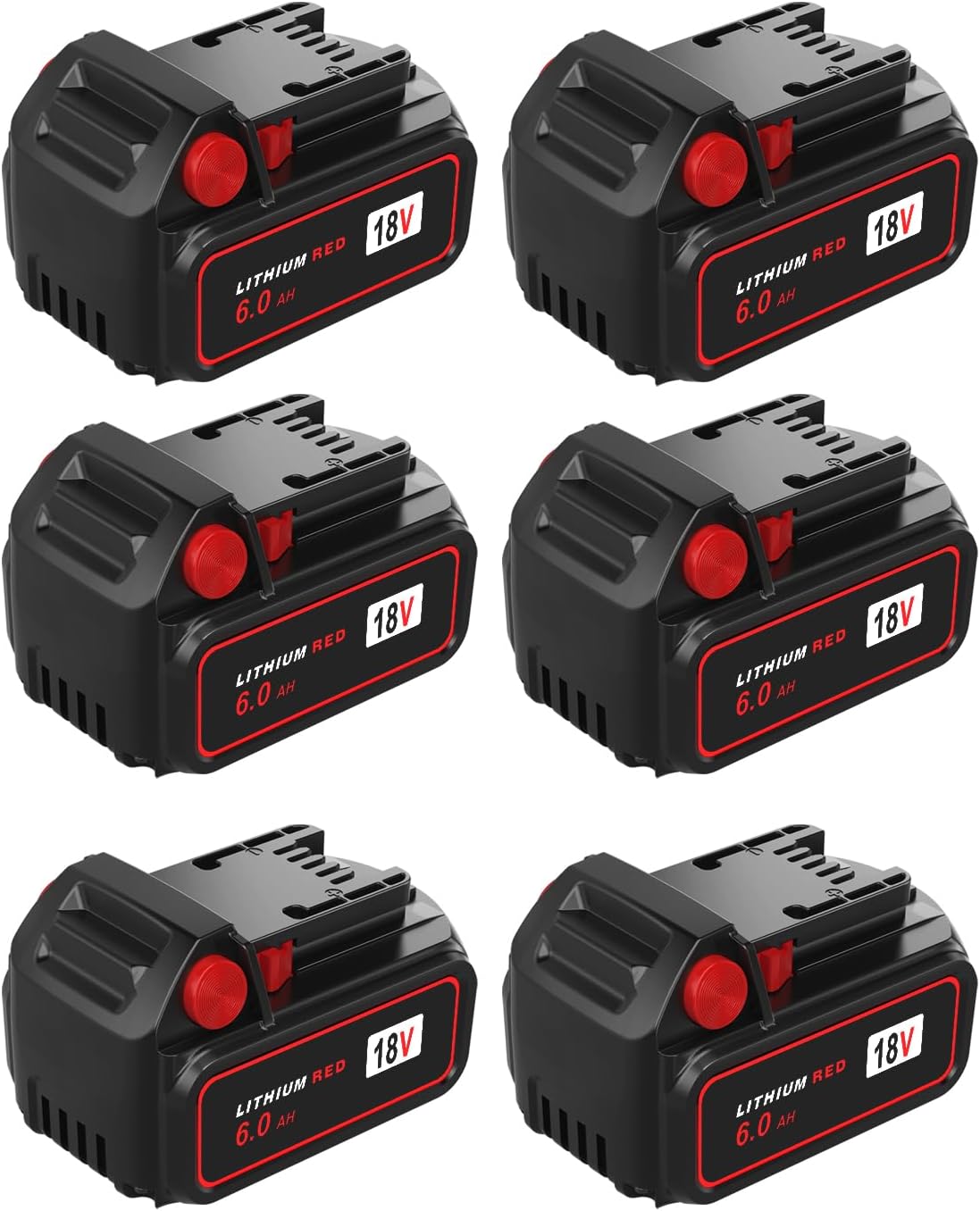8 Pack 18V Replacement Battery for Milwaukee M18 Battery 6.0Ah, Compatible with 48-11-1850, 48-11-1840, 48-11-1860, and More Cordless Power Tools
