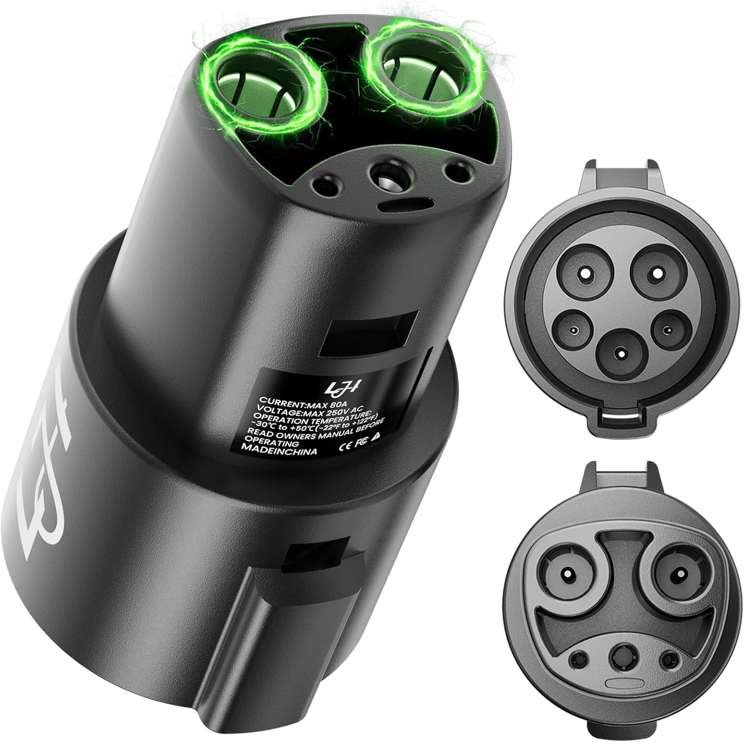 Tesla to J1772 Adapter (NACS to J1772) - 48 Amp & 250V,Compatible with Tesla High Powered Connectors, Destination Chargers & Mobile Connectors for J1772 Electric Vehicles