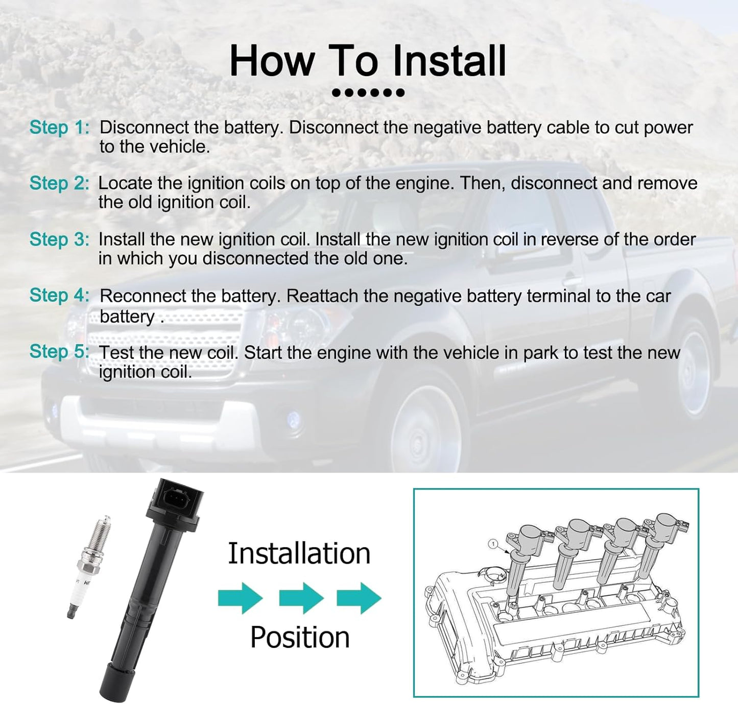 Set of 4 UF602 Ignition Coil Pack & 97390 Spark Plugs (2.4L L4 Only) For Honda Accord 2008-2012,CR-V 2010-2014,Civic 2012-2015,Crosstour 2012-2015,for Acura ILX 2013-2015,TSX 2009-2014 5C1719