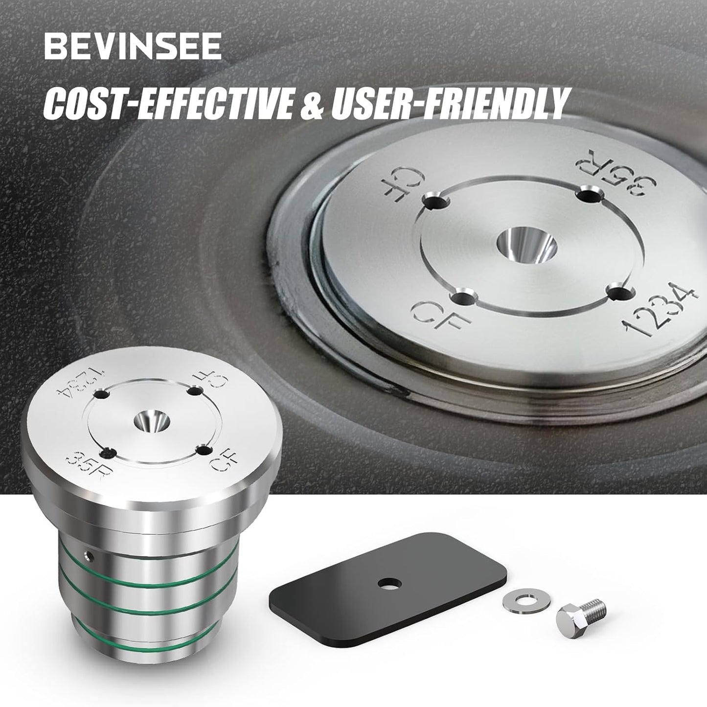 Bevinsee Reverse Drum Tester Compatible with Ford LS 6L80 6L90 35R/1-2-3-4 Drum Testing Tool Leaks and Cracks Checking Leaks and Cracks