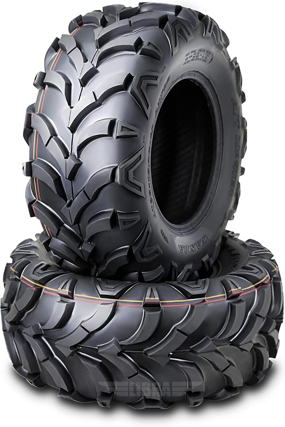 WANDA (Set 2) UTV ATV Tires 27x9-14 27x9x14 8-Ply Solid Mud 20mm tread