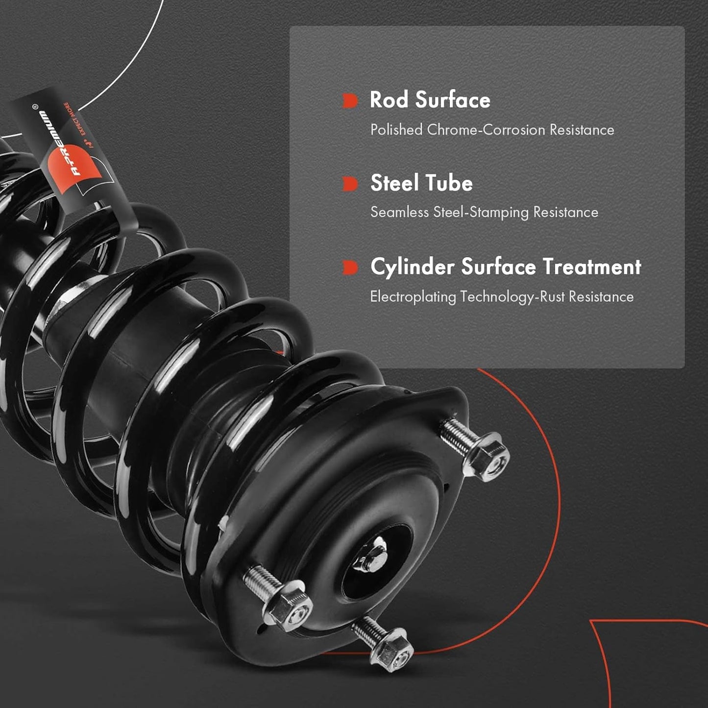 A-Premium Front Complete Strut & Coil Spring Assembly Compatible with Lexus LS400 1990-2000, 2-PC Set