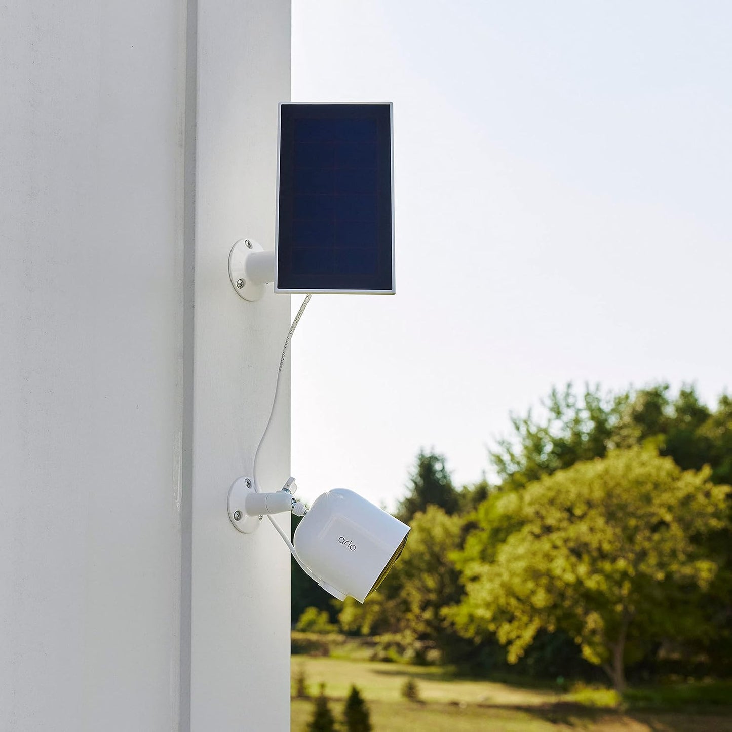 Arlo Solar Panel Charger for Arlo Ultra and Pro 3/4 Floodlight Cameras - White