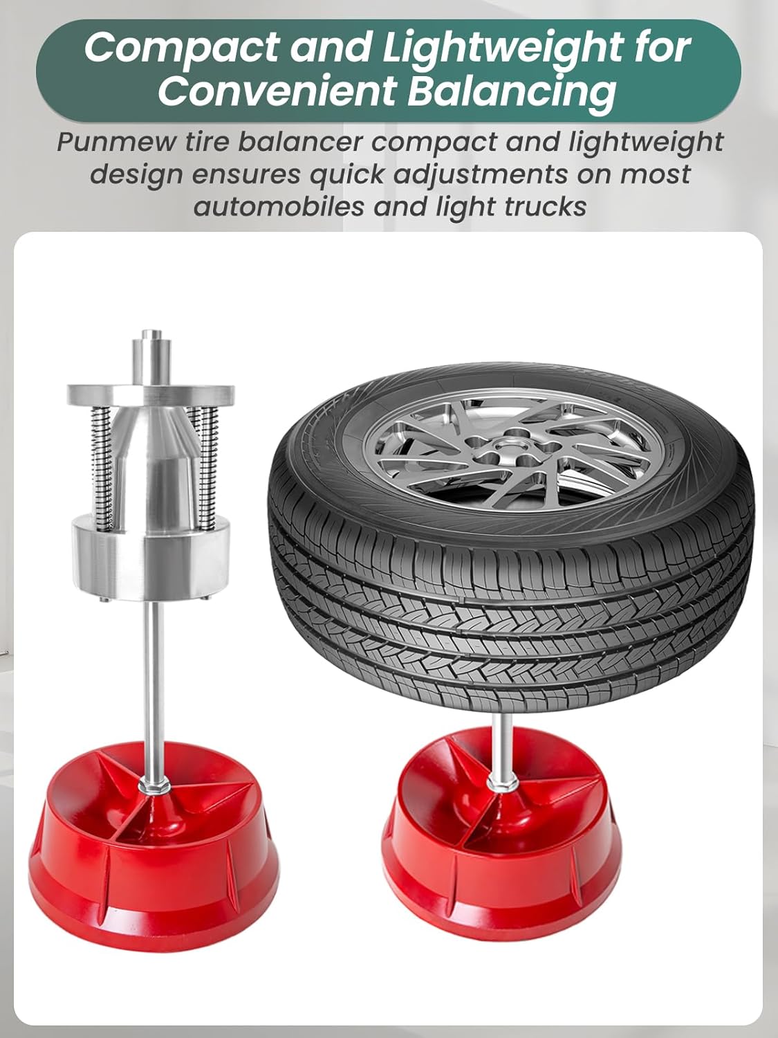 Tire Balancer Portable Bubble Wheel Balancer Tire Changer with Bubble Level for Car Light Truck Wheel Balancing