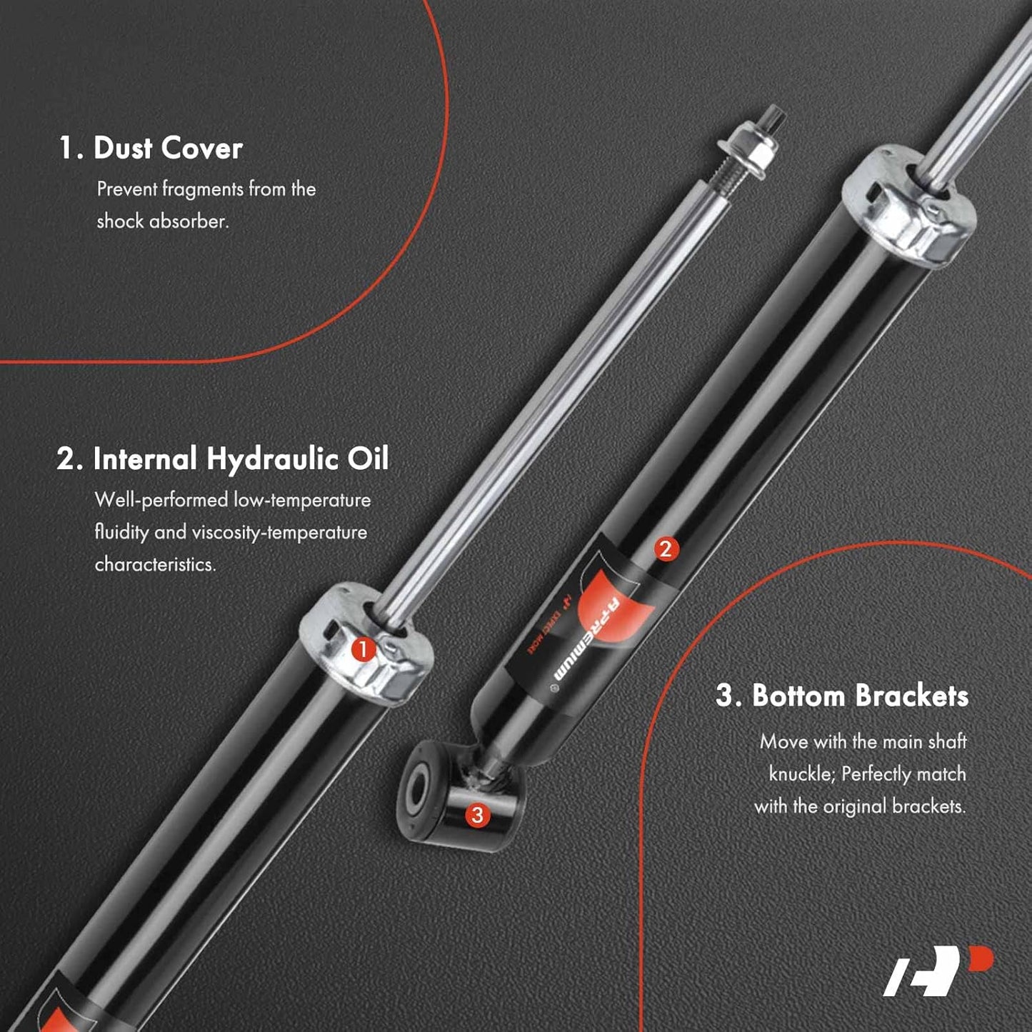 A-Premium Front and Rear Complete Struts w/Coil Spring Assembly Shock Absorbers Compatible with Ford Fiesta 2010 2011 2012 2013, 4-PC Set