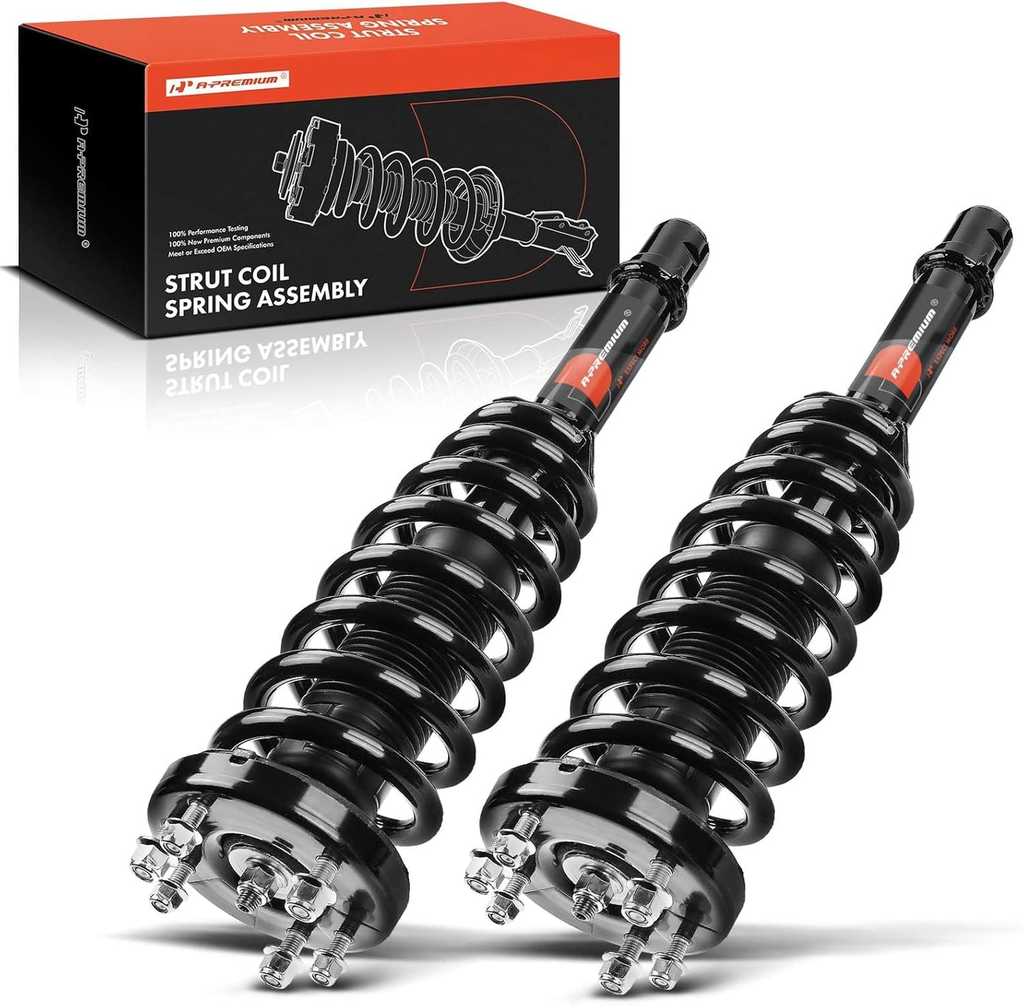 A-Premium Front Pair (2) Complete Strut & Coil Spring Assembly Compatible with Acura TL 2004 2005 2006 2007 2008 V6 3.2L V6 3.5L, Driver and Passenger Side