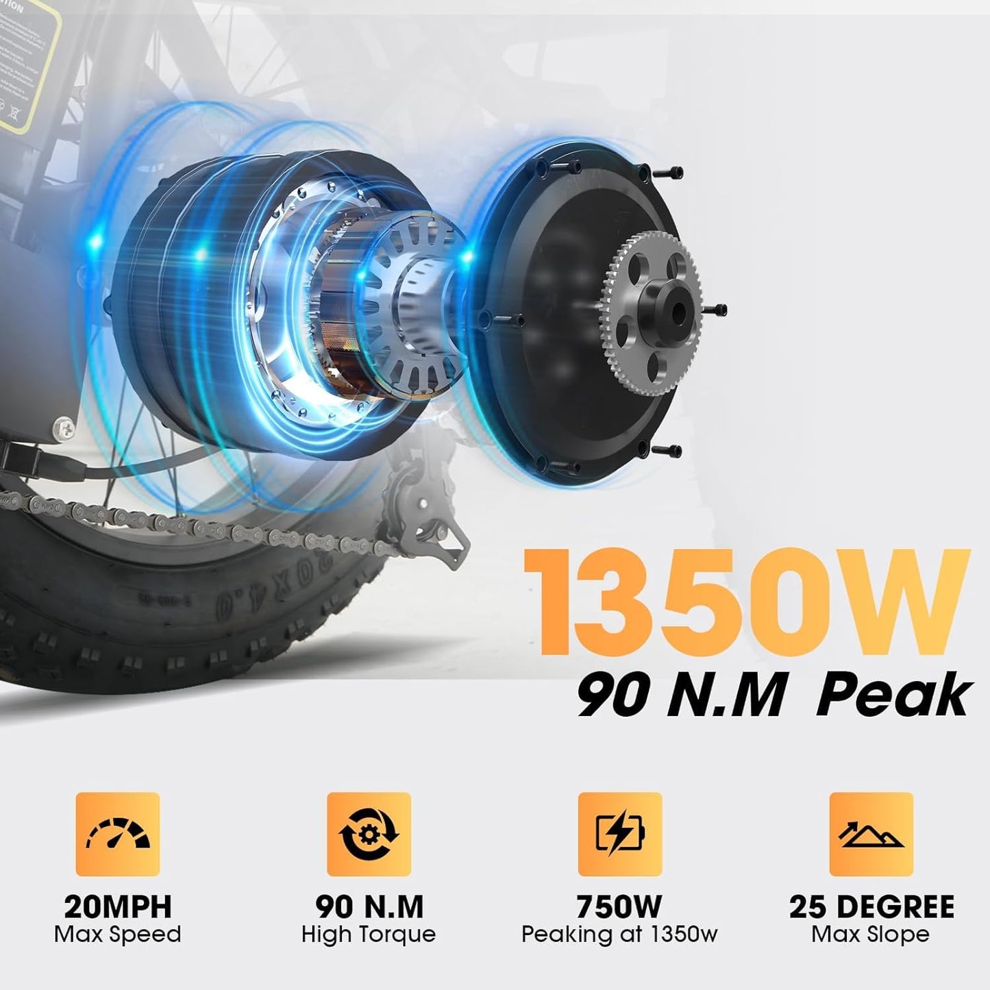 Skeri Electric Tricycle for Adults, 20"x4" Folding Fat Tire Electric Trike, 750W(Peak 1350W) Motor Etrike, 48V13Ah Battery, 3-Wheel Electric Bike, 20MPH, Front & Rear Basket & Differential