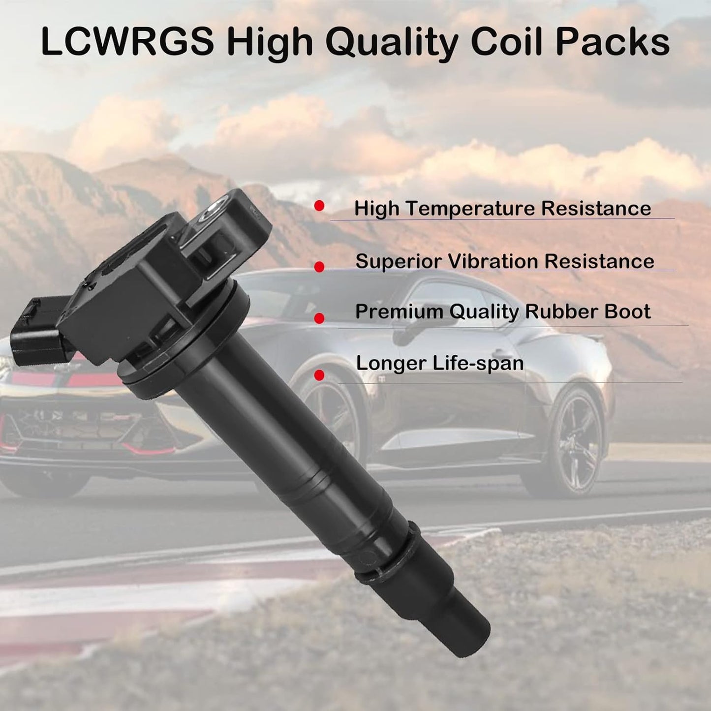 Set of 6 Ignition Coil Packs Fit for 4.0 V6 Toyota Tacoma 4Runner Tundra FJ Cruiser Scion xB 2005 2006 2007 2008 2009 2010 2011 2012 2013 2014 2015 Replaces# UF495 C1426