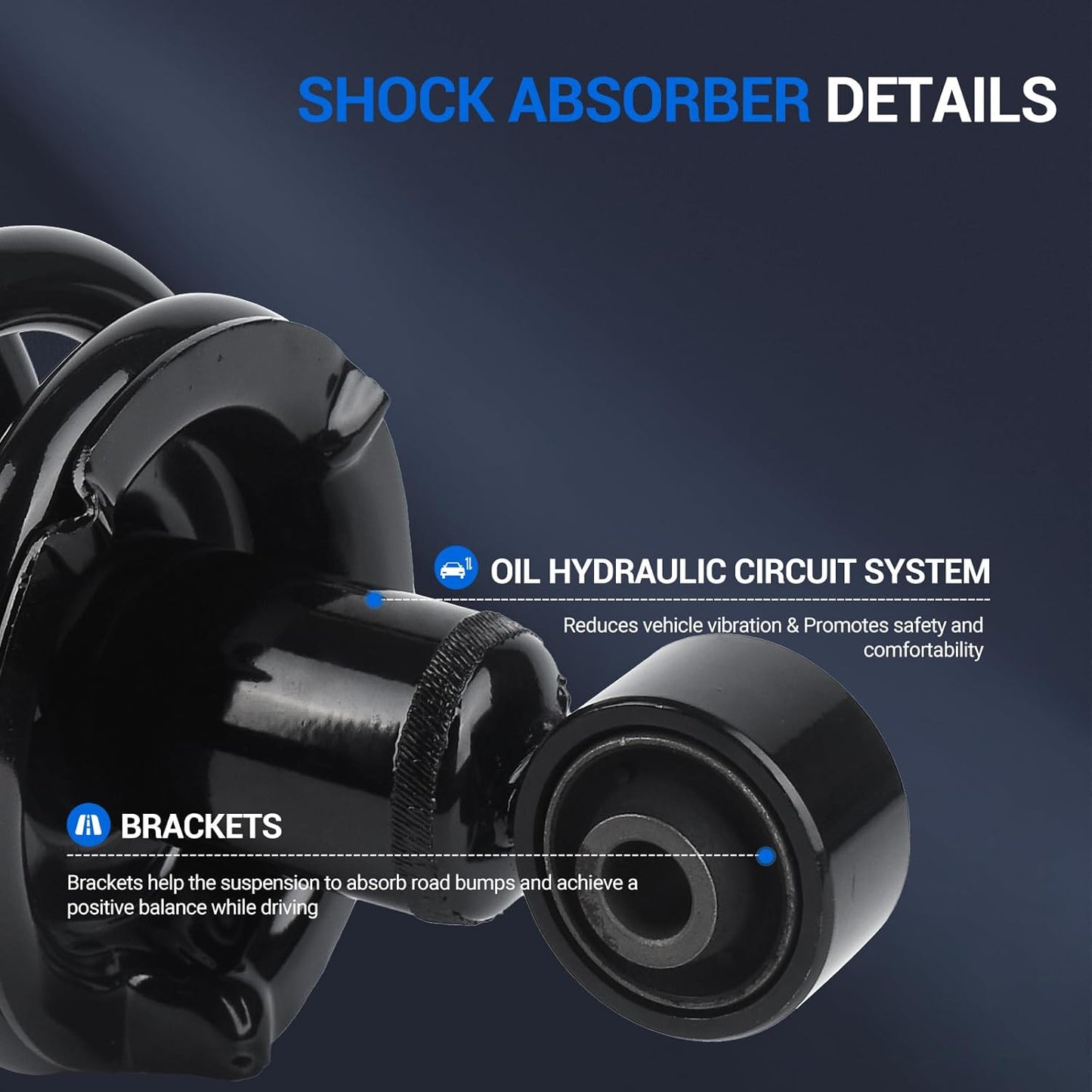 Autoround 171101L+171101R Rear Struts Shock Absorbers fit for Honda Element 2003 2004 2005 2006 2007 2008 2009 2010 2011