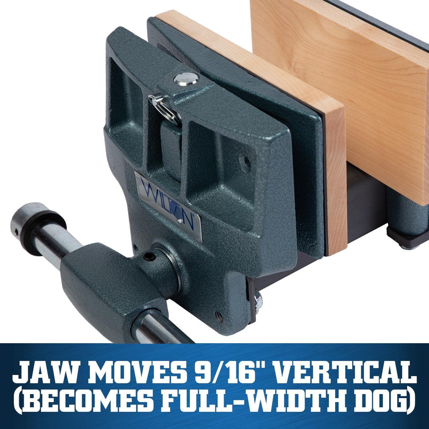 Wilton Woodworking Vise, 4" x 7" Jaw, 10" Max Jaw Opening, Rapid-Action (Model 78A)