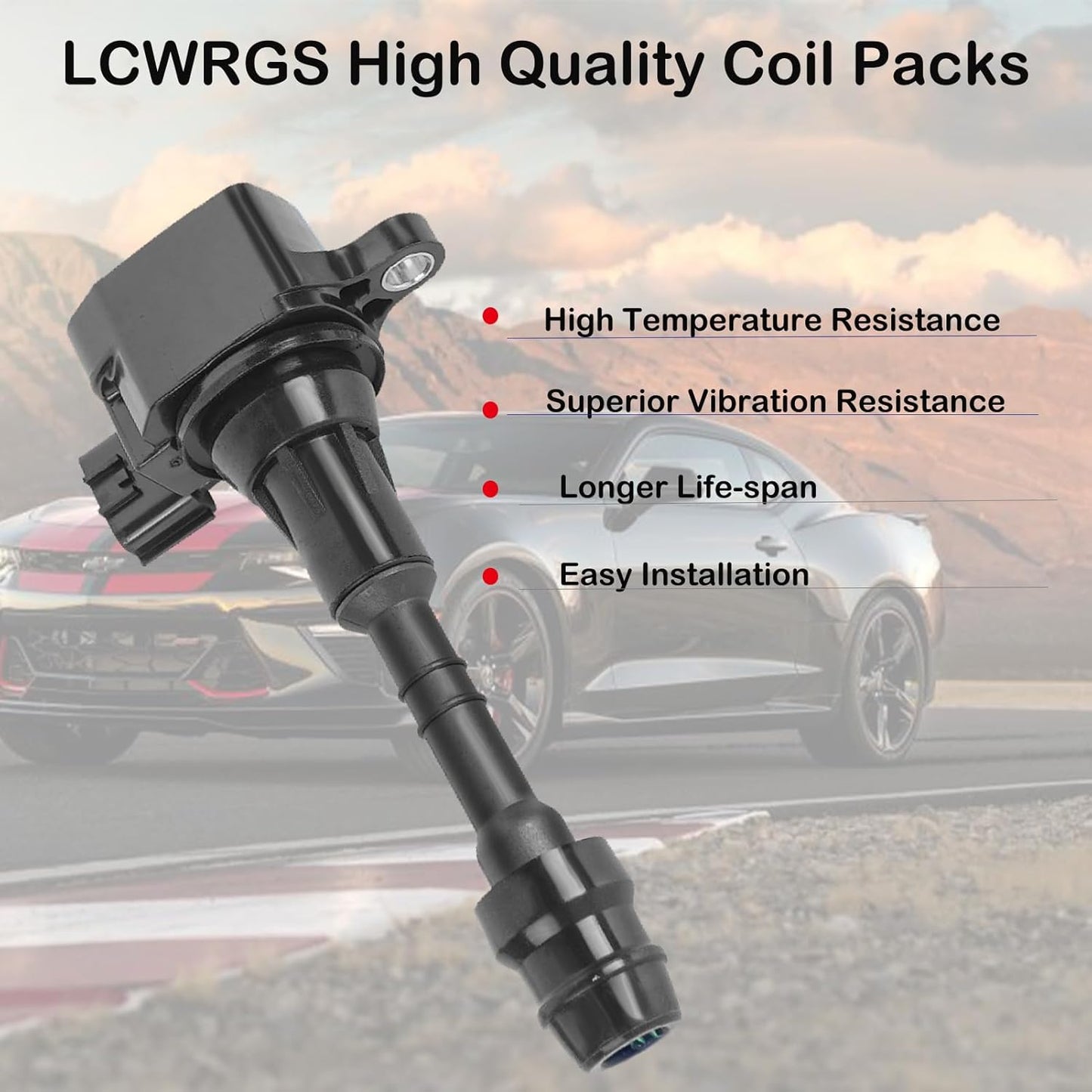 Set of 6 Ignition Coil Pack and Spark Plugs Fits for Nissan Murano Maxima Altima Quest Xterra Pathfinder Frontier 2002 2003 2004 2005 2006 2007 2008 Spark Plugs Coils 3.5 V6 Replaces# UF349 C1406