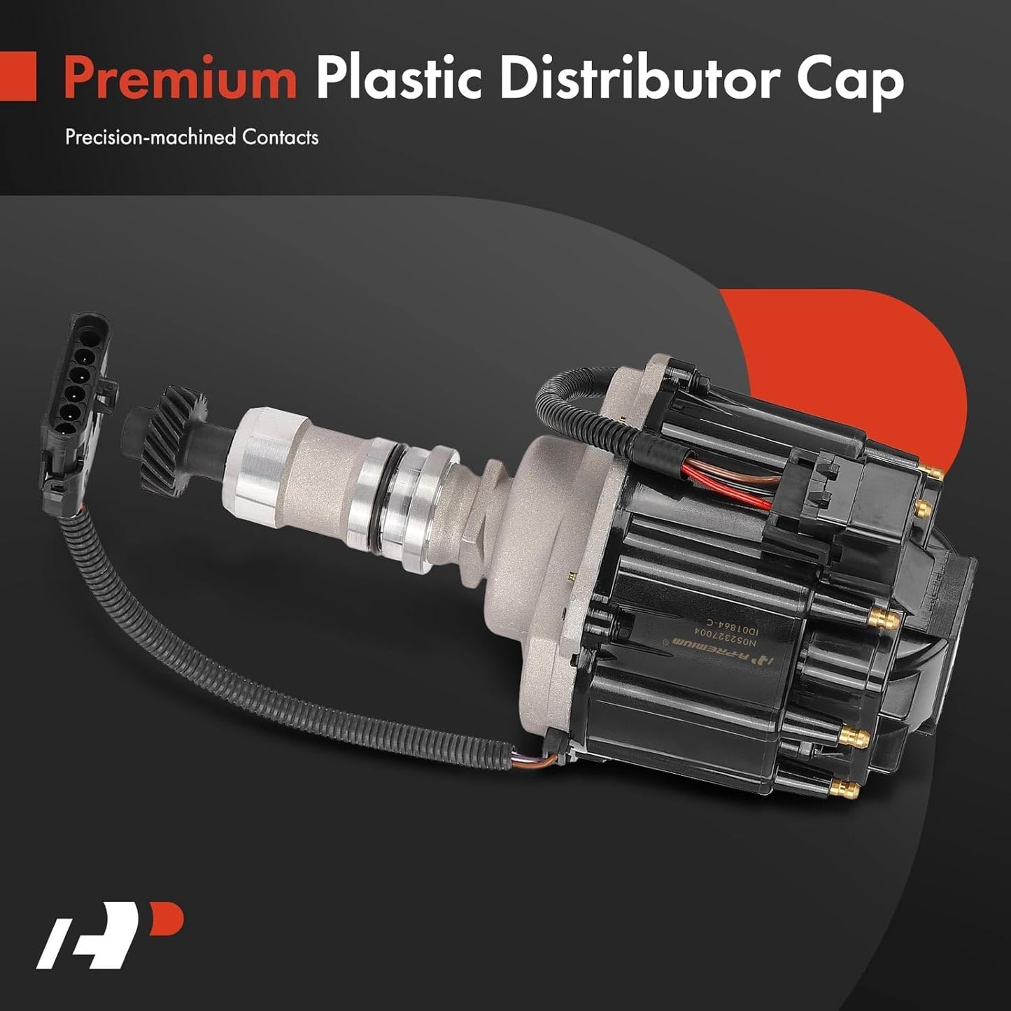 A-Premium Ignition Distributor with Cap and Rotor Compatible with Cadillac 60 Special 1993, Allante 1987-1992, Commercial Chassis 1991-1993, DeVille 1991-1995, Eldorado 1990-1993, Fleetwood, Seville