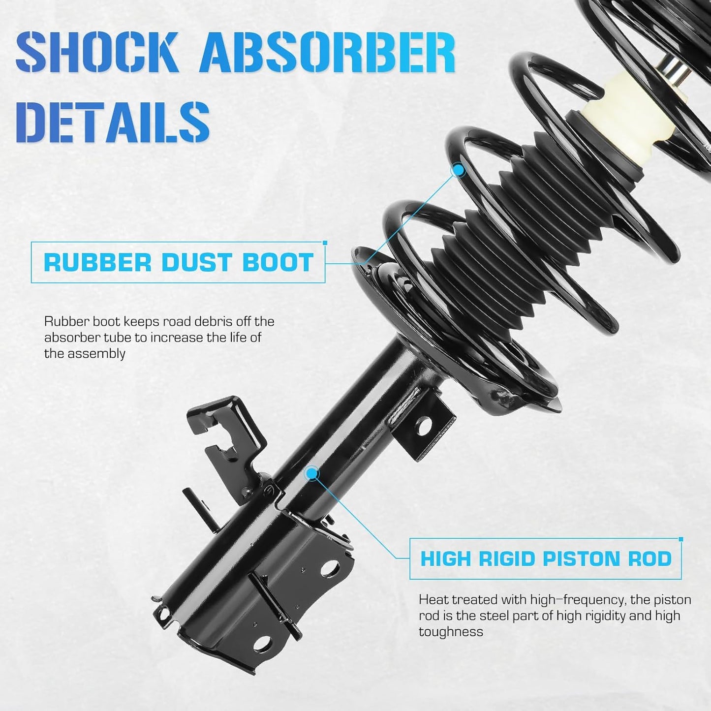 6PCS Front & Rear Struts Shocks w/Coil Spring & Sway Bar Links for Nissan Sentra ONLY 2.5L (Base, S, SL, SR) 2007-2012, Strut Shock Absorber Assembly Suspensions Replace 172378 172379 K750096 4341659