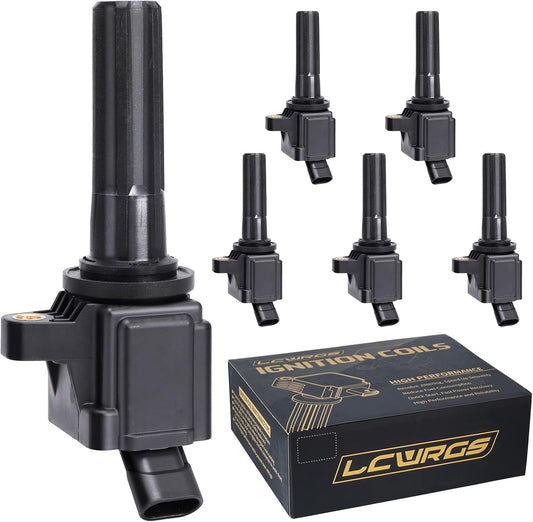 Set of 6 Ignition Coil Fits for 2006 2007 2008 2009 Chevy Trailblazer GMC Envoy Coil Pack 4.2 L6 Replaces UF497 C1558