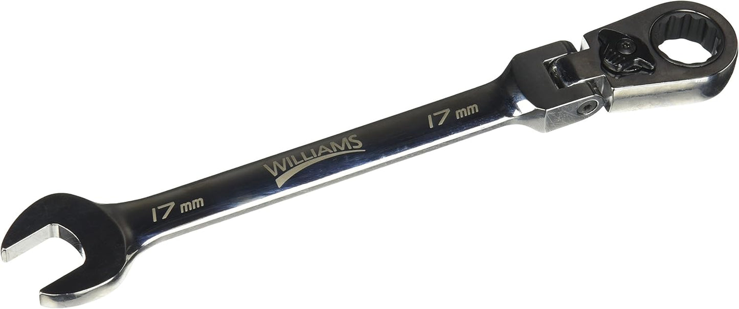 Williams WS-1168RCF 8-Piece Reversible Flex Head Ratcheting Combination Wrench Set