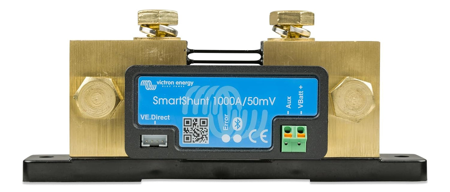 Victron Energy Smart Battery Shunt - Battery Monitor (Bluetooth) - Victron Smart Shunt with Detailed in-app Insights - 6.5V-70V, 300 amp