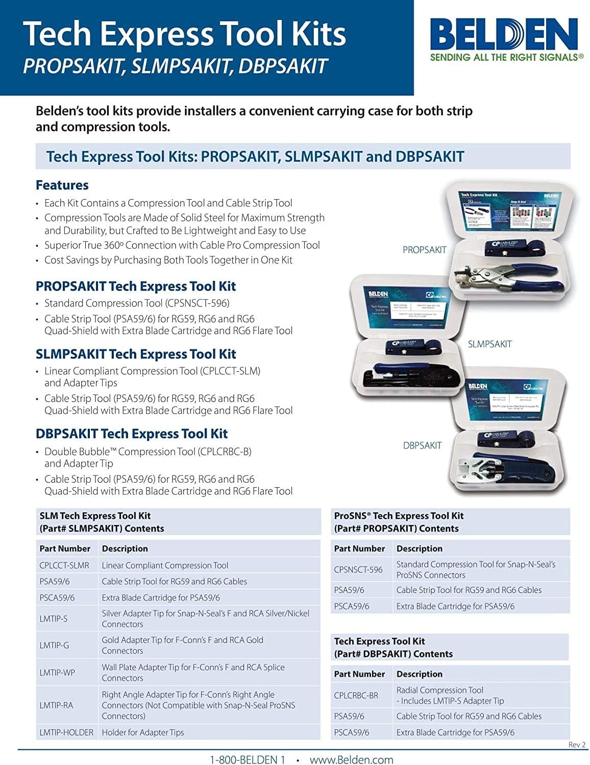 Belden Wire and Cable SLMPSAKIT Tech Exp Tool Kit