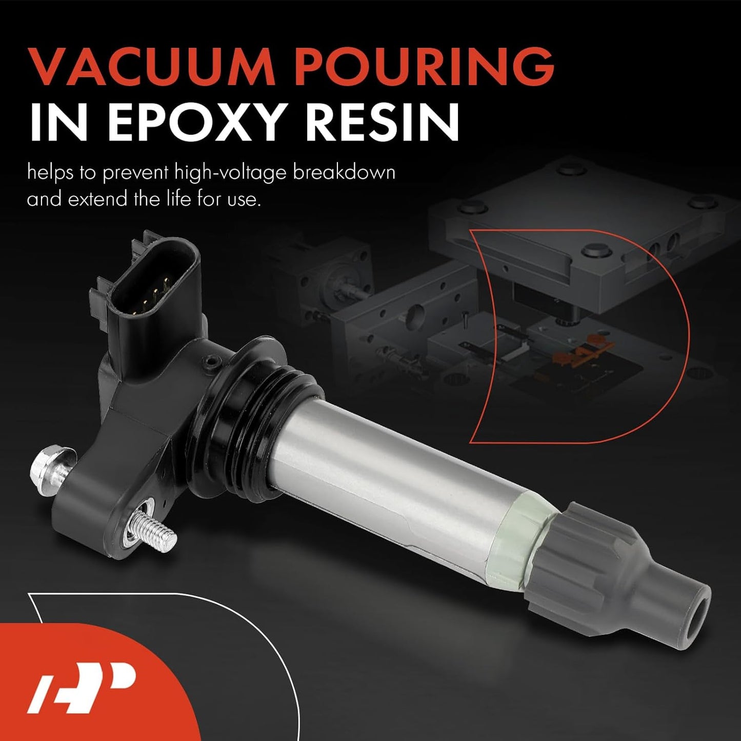 A-Premium 6PCS Ignition Coil Packs Compatible with Buick, Cadillac, Chevy & GMC Vehicles - 2.8L, 3.0L, 3.2L, 3.6L - Enclace 2008-2024, CT4 2022-2024, Equinox 2008-2017, Impala 2012-2018, G6 2007-2009