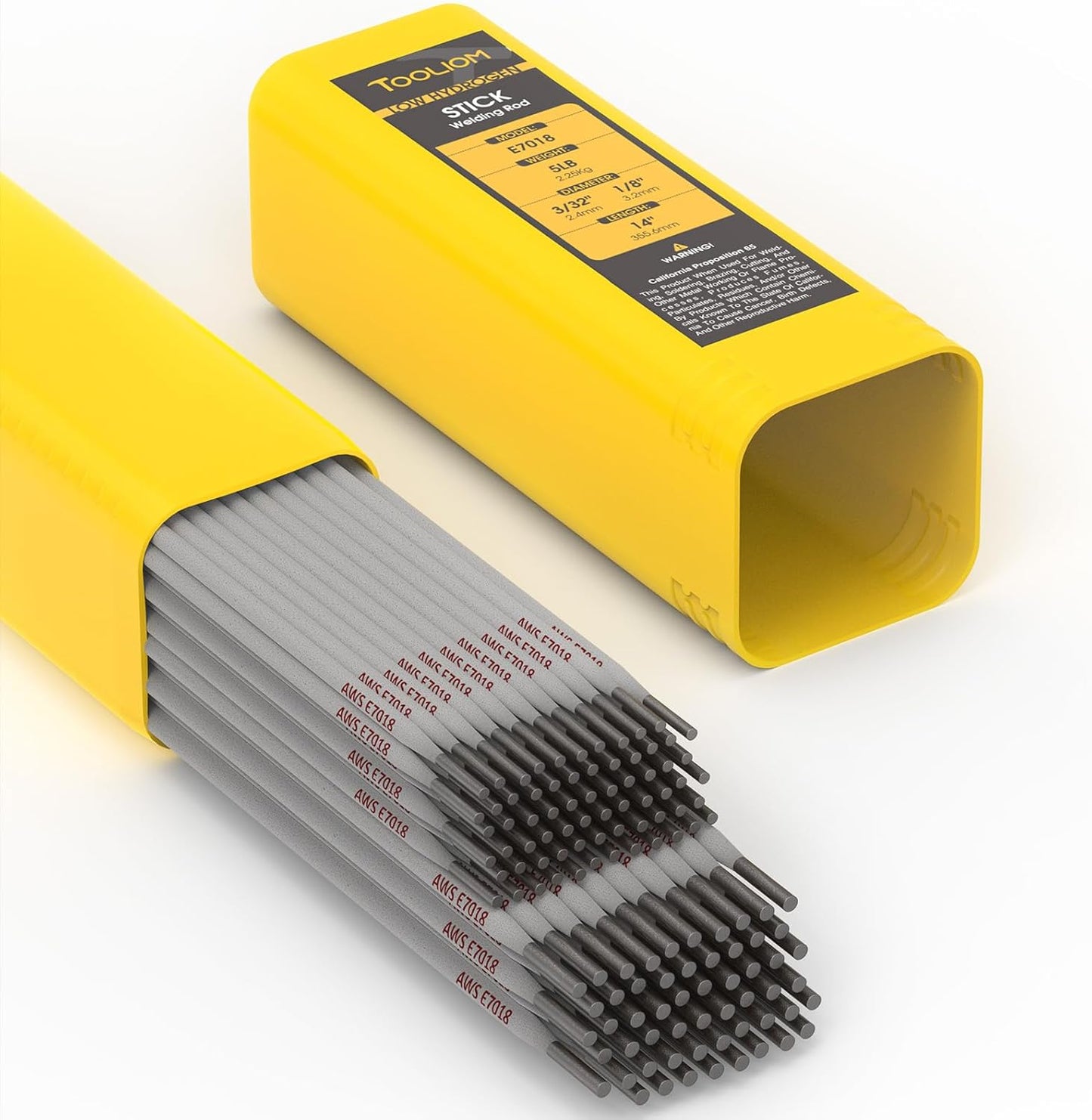 TOOLIOM E7018 Low Hydrogen Welding Rod 1/8" 10LB Carbon Steel Stick Electrodes