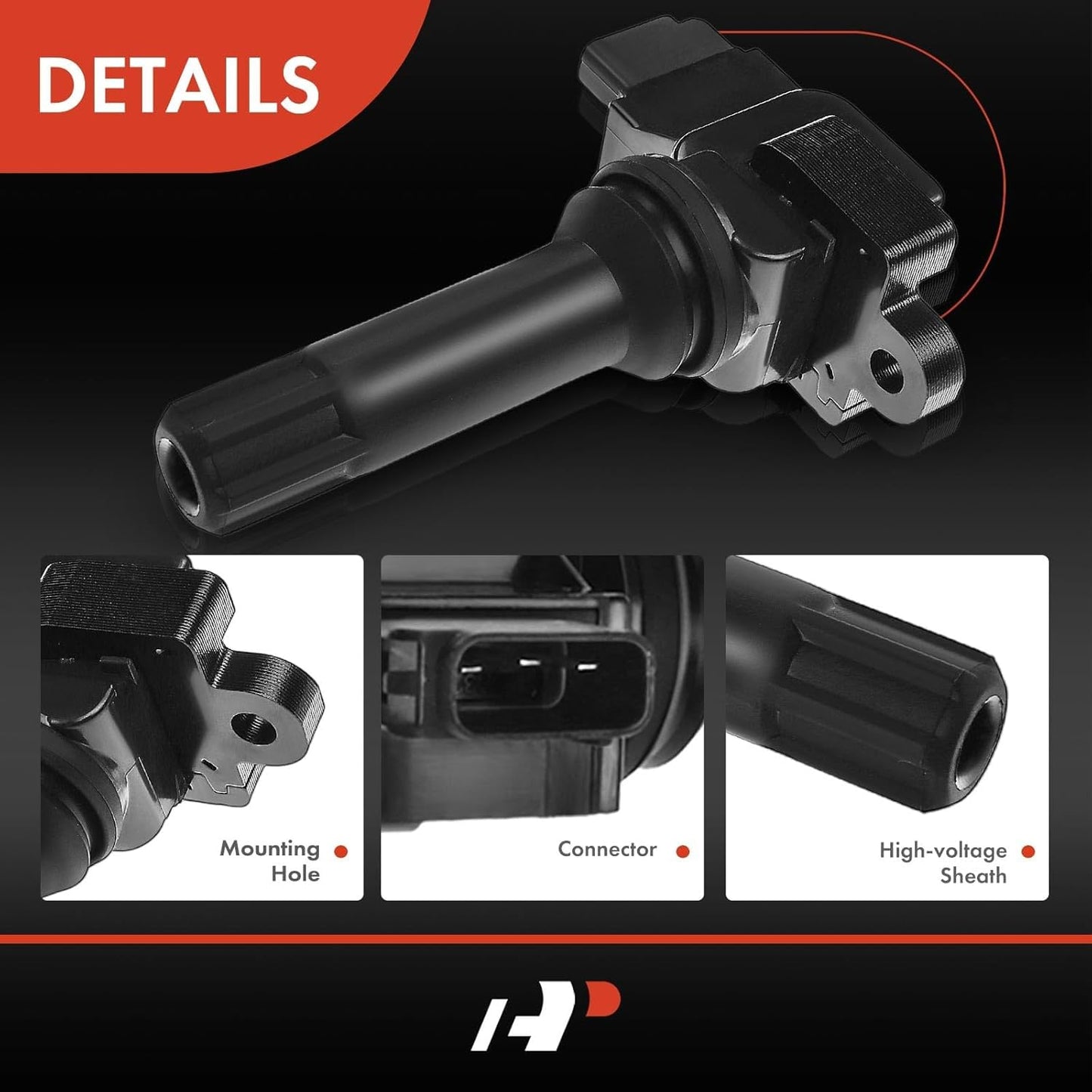 A-Premium Set of 4 Ignition Coil (Naturally Aspirated) Compatible with Subaru Forester 2011-2012 H4 2.5L, Impereza 2012 H4 2.0L