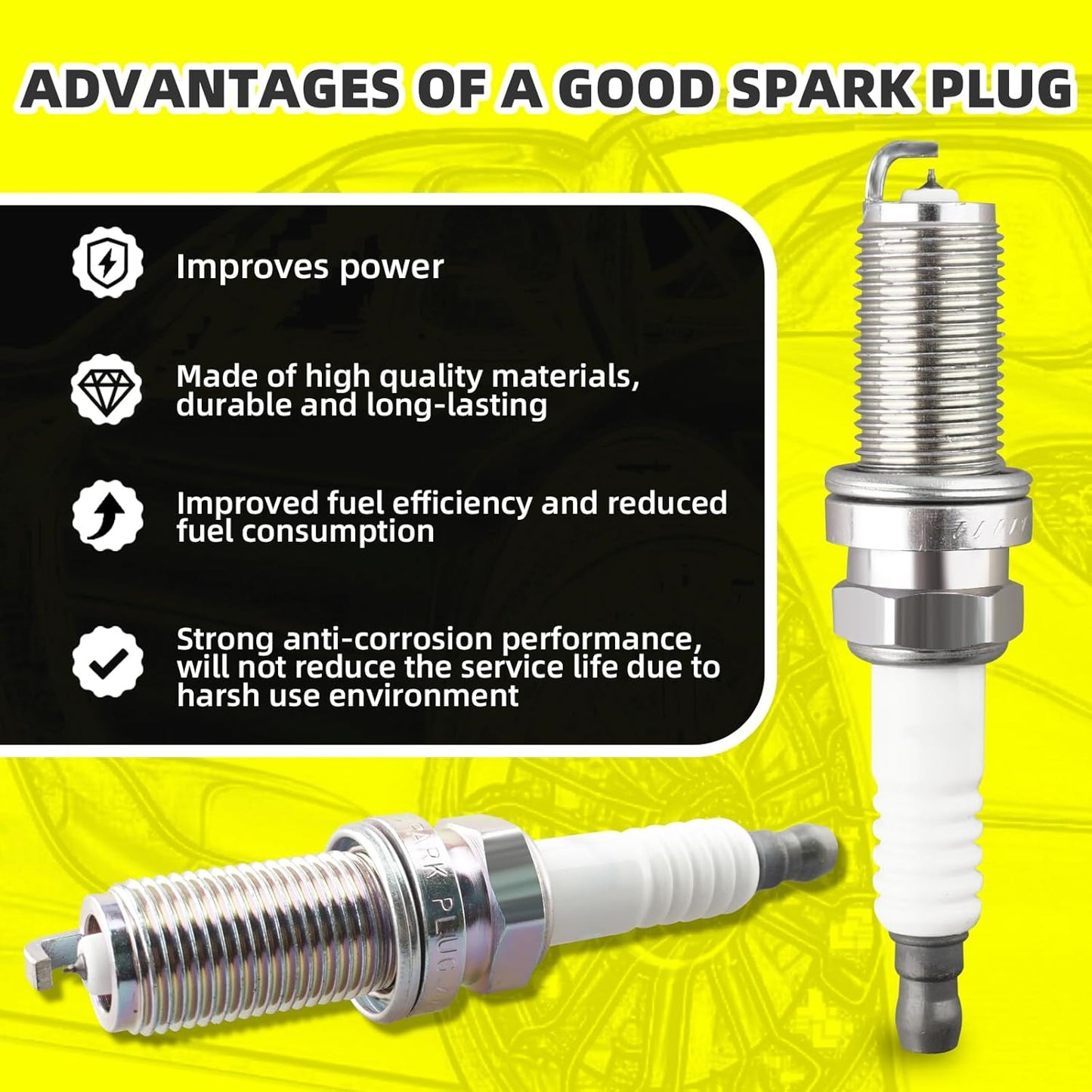 Set of 4 Ignition Coils Pack UF667 65830571 & 4 PCS Iridium Spark Plugs Compatible with BMW 228i 320i 328i 428i 528i X1 X3 X4 X5 Z4 xDrive GT Gran Coupe GC 2.0L