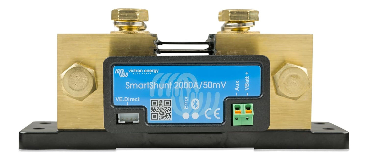 Victron Energy Smart Battery Shunt - Battery Monitor (Bluetooth) - Victron Smart Shunt with Detailed in-app Insights - 6.5V-70V, 300 amp