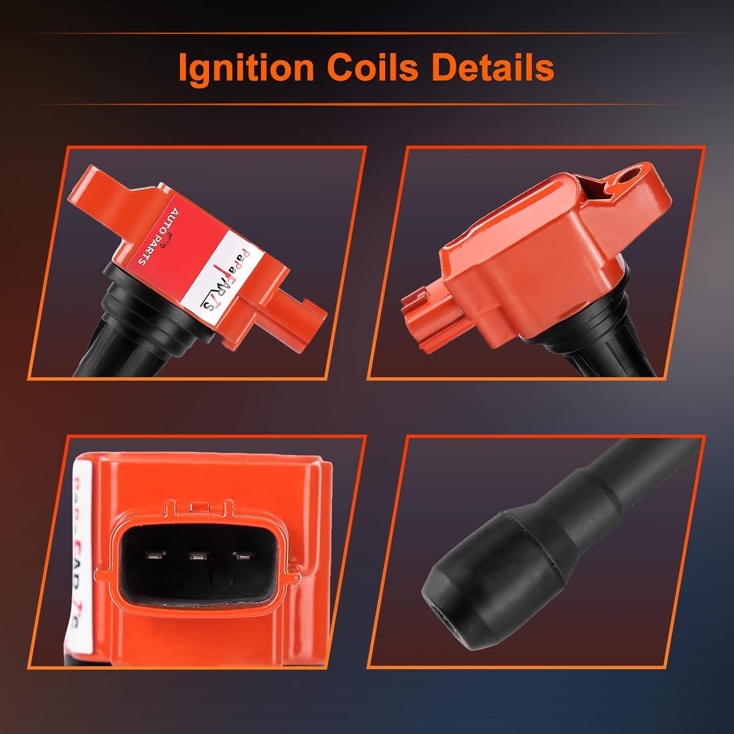 Set of 4 Ignition Coil Pack UF549 Compatible with Nissan Altima Sentra Cube Pathfinder NV200 Versa Rogue Infiniti FX50 M56 QX60 QX70