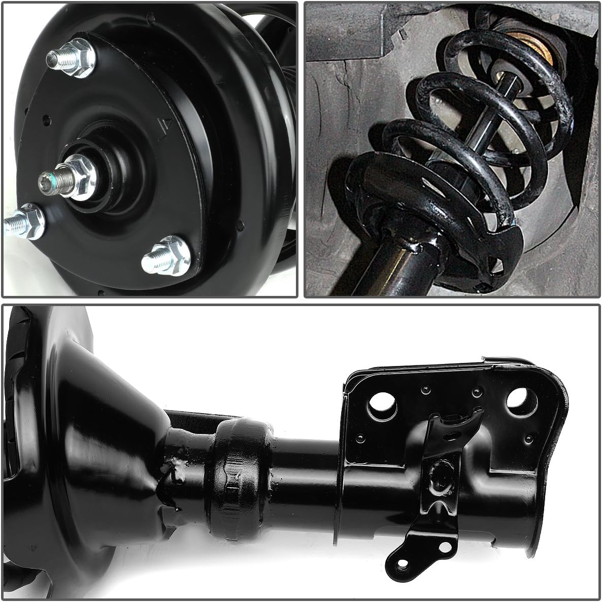 Auto Dynasty Front Struts Shocks Assembly and Coil Spring Compatible with 2001-2005 Honda Civic, Left and Right Complete Pair Shock Absorber 181433 181434