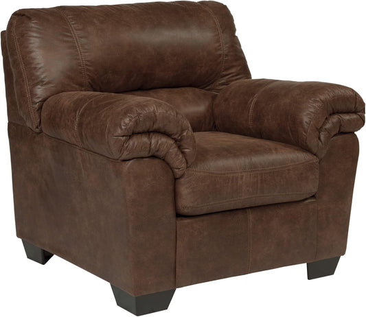 Signature Design by Ashley Bladen Faux Leather Plush Oversized Chair, Brown