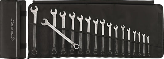 Stahlwille 96401005 14/17 Combination Spanner Set, Open-Box Long, 17 Piece Set, 6.0-22mm Range, High-Performance Quality, Chrome-Alloy-Steel, Made in Germany