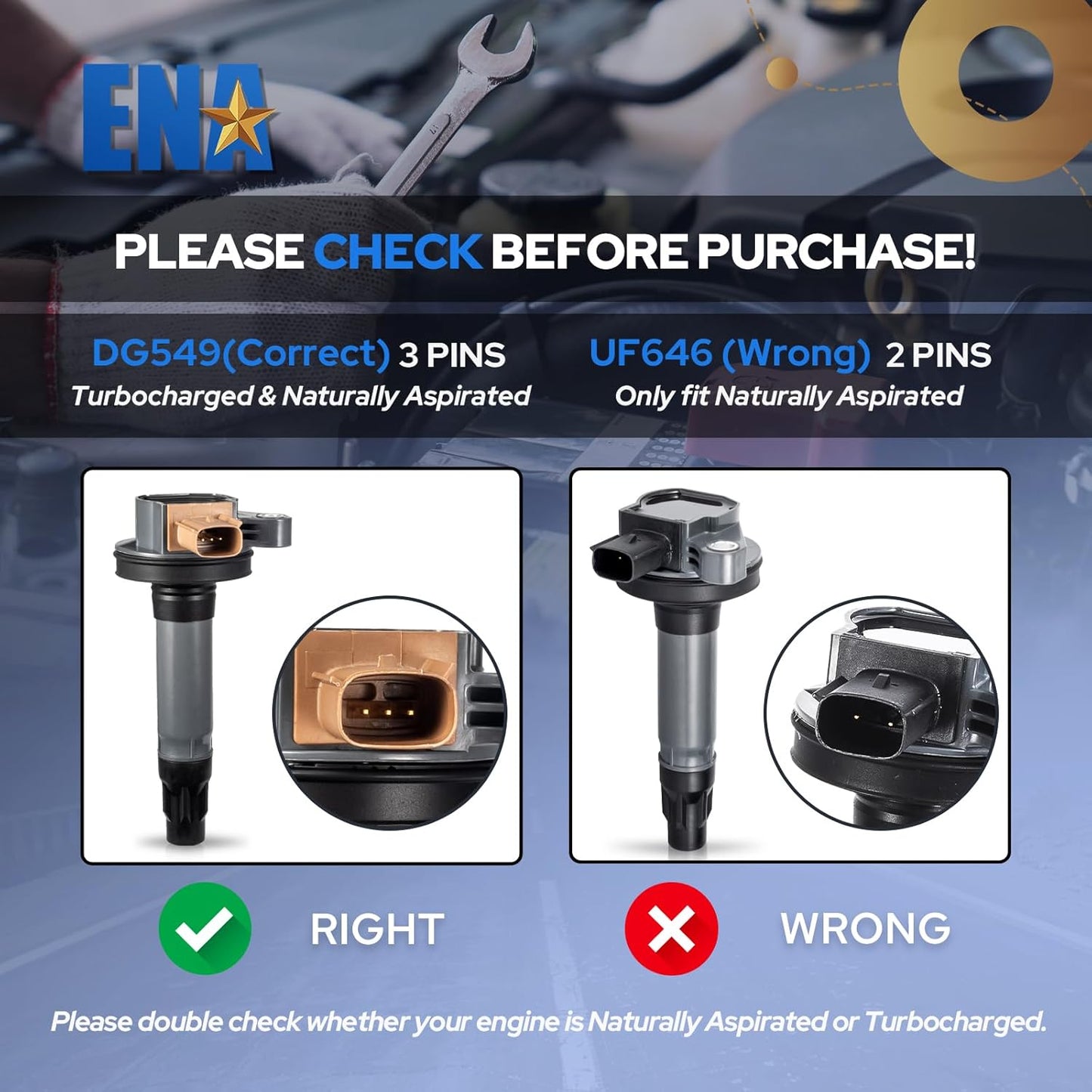 Set of 6 Ignition Coil Pack Iridium Spark Plug 3.5 EcoBoost V6 Compatible with Ford F150 F-150 Flex Taurus Explorer Lincoln MKS MKT 2011 2012 2013 2014 2015 2016 2017 3.5L Turbo for DG549 SP534