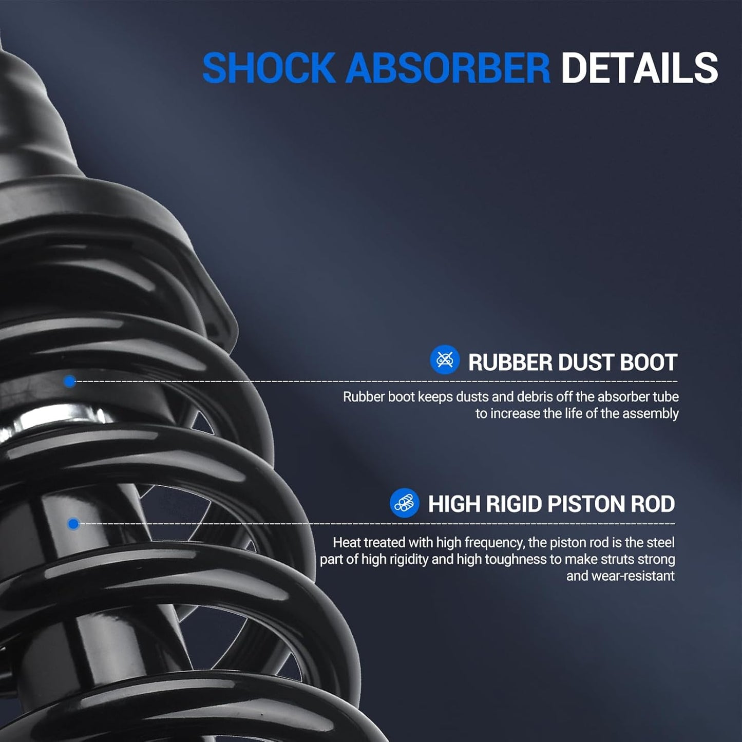 Autoround 171101L+171101R Rear Struts Shock Absorbers fit for Honda Element 2003 2004 2005 2006 2007 2008 2009 2010 2011