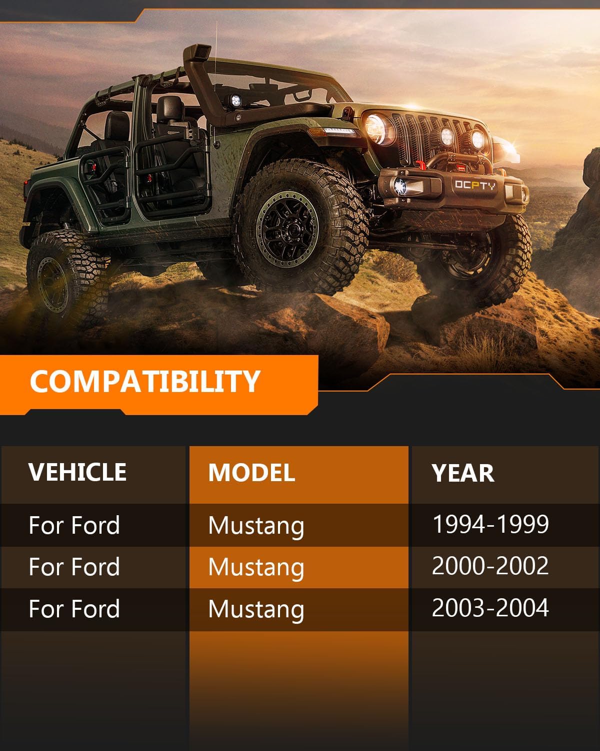 Shocks for Ford,OCPTY Front Pair Gas Strut Shock Absorbers Fits 1994 1995 1996 1997 1998 1999 2000 2001 2002 2003 2004 for Ford Mustang 3.8L 3.9L 4.6L 235060 71963 -Set of 2